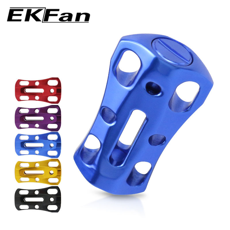 Fly Reel - EKFan 1 ชิ้น ลูกบิดรอกตกปลาแบบแบน ทำจากอะลูมิเนียมอัลลอยด์แบบโปร่ง สำหรับรอกตกปลาแบบ