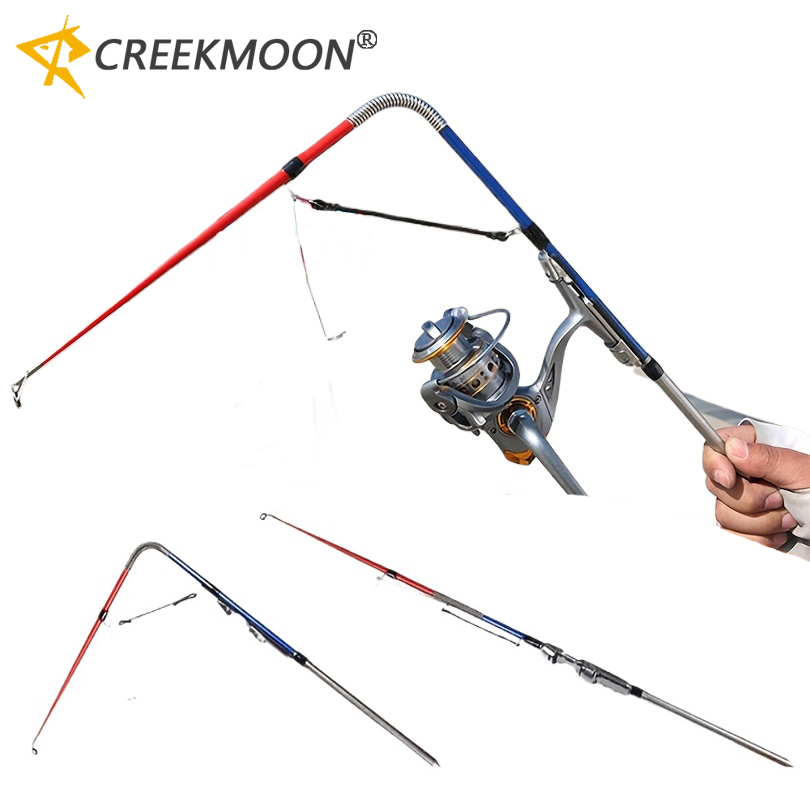 Conventional Reel - ชุดคันเบ็ดตกปลาอัตโนมัติแบบสปริง 1 ชุด พร้อมรอกสปินนิ่ง สำหรับตกปลาคาร์พ แบบพกพา