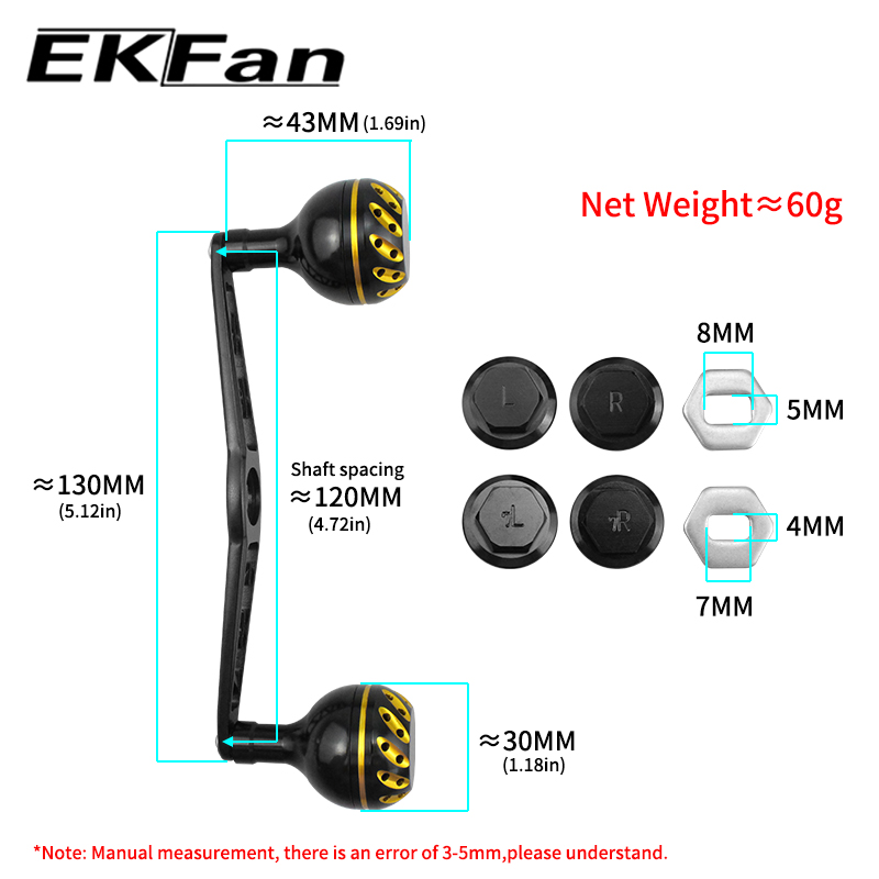ด้ามจับรอกตกปลา EKfan ขนาด 130 - Fly Reel บทวิจารณ์และราคา