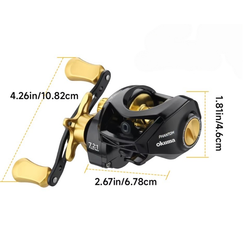 รอกตกปลา OKUMA Baitcaster แรงด - Surf Reel บทวิจารณ์และราคา
