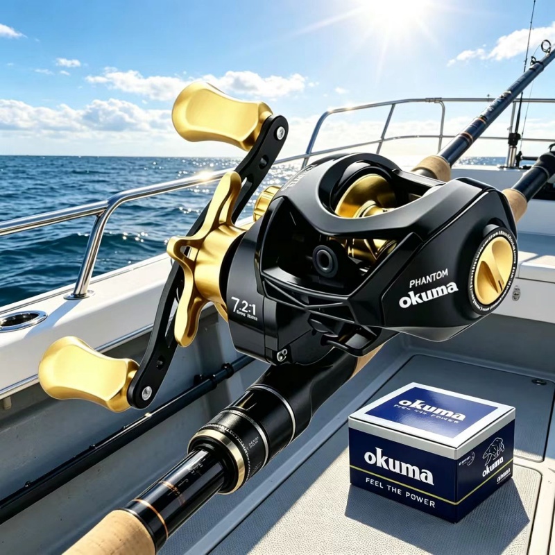 รอกตกปลา OKUMA Baitcaster แรงด - Surf Reel บทวิจารณ์และราคา